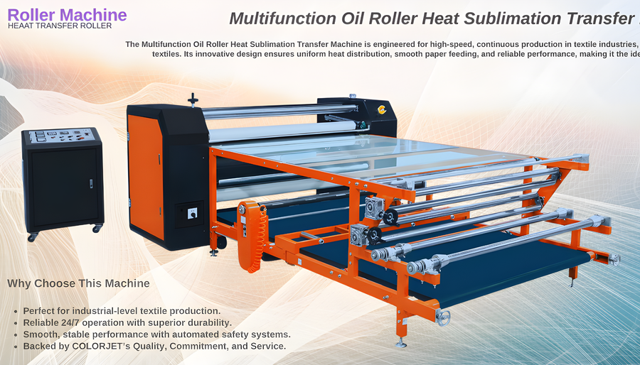 Heat transfer roller machine